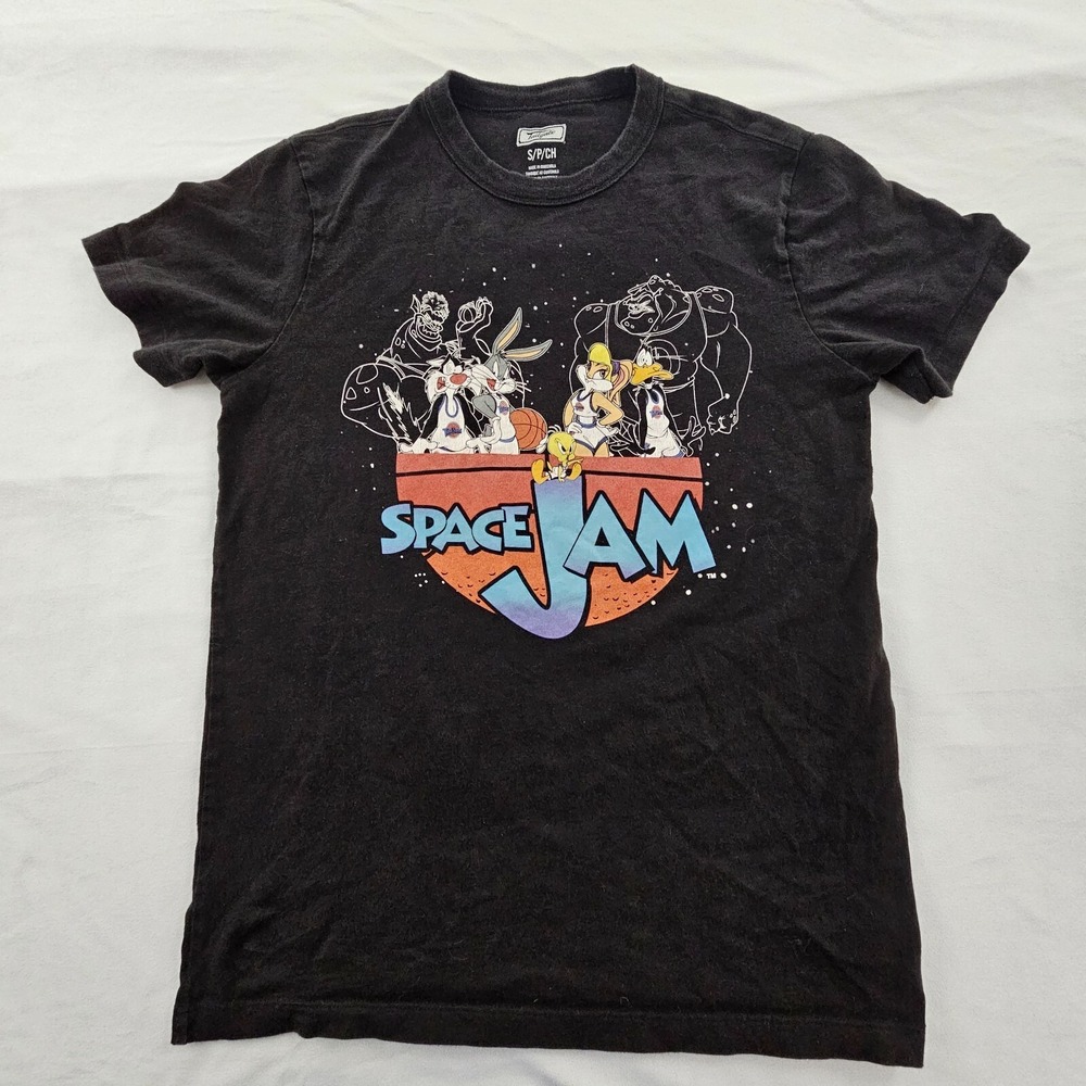 Get Ready‎ to Jam Space Jam Black Short Sleeve T-Shirt Men's S